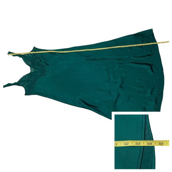 Victoria’s Secret Gold Label Lace Satin Gown - Green - Large - Picture 4 of 11